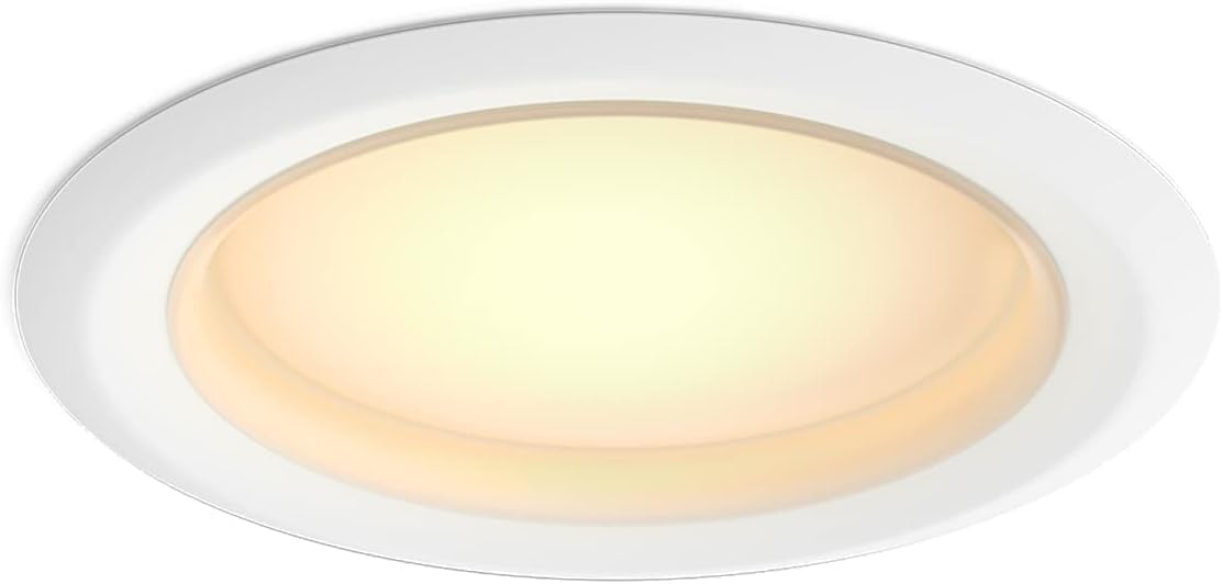 Philips Hue Smart 4 Inch LED Downlights, Warm-to-Cool White Recessed Lighting, 6 Pack, 850LM, Control with Hue App, Compatible with Alexa, Google Assistant, and HomeKit
