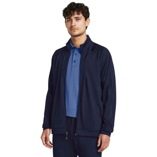 Under Armour Men's Storm Midlayer Full Zip, (410) Midnight Navy / / White, Medium