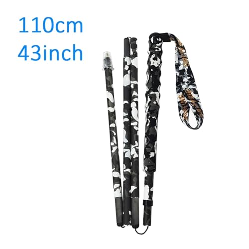 5-Sections Folding Hiking Poles Carbon Fiber Telescopic Lightweight Portable Walking Sticks