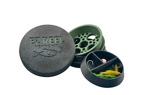 EZ Reel Fishing Kit EZ Reel Fishing Kit – Pocket Size Handline Fishing Reel | Ultimate Compact Rodless Reel Fishing Kit fo...