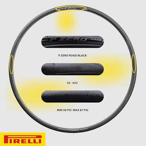 Pirelli P Zero Road 32-622 (700 x 32c) Bicycle Tires (Single) - Tube-Type Clincher Tire EVO Compound, TechBELT Carcass, Lightweight Design