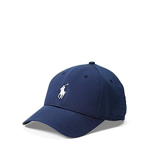 Polo Ralph Lauren Men`s Baseline Performance Cap (French Navy(5001)/White, One Size)