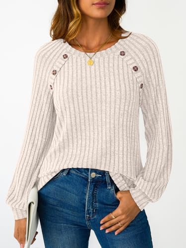 LILLUSORY Womens Tops Long Sleeve Shirts Fall Lightweight Sweaters