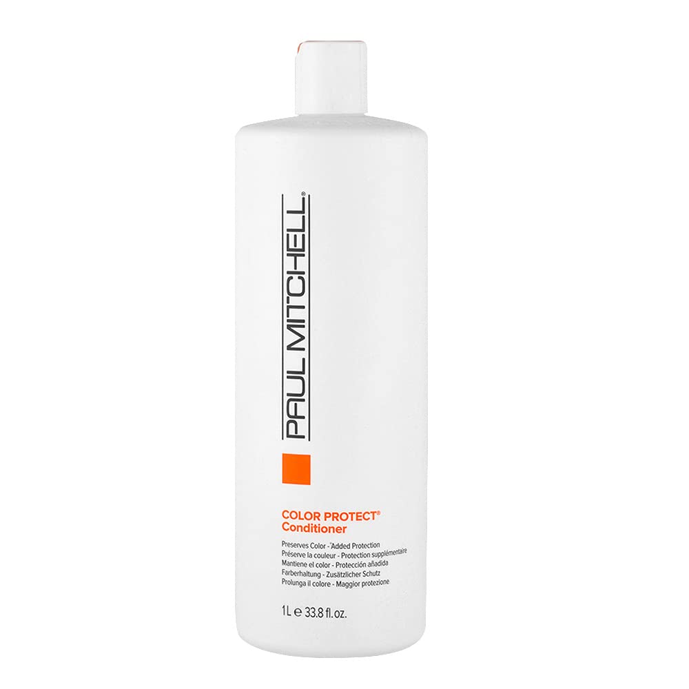 Paul Mitchell Color Protect Conditioner, Prevents Fade + Adds Shine, For Color-Treated Hair, 33.8 fl. oz.