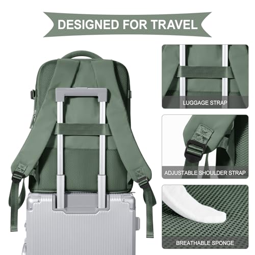 coowoz Travel Backpack For Women Men,Carry On Backpack,Hiking Backpack Waterproof Outdoor Sports Rucksack Casual Daypack T...