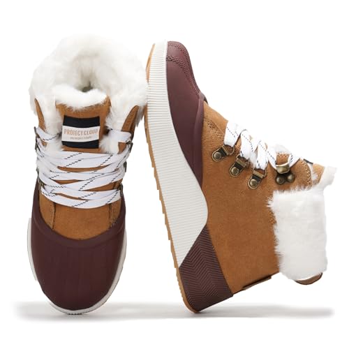 Project Cloud Waterproof Snow Boots for Women - Memory Foam Insole Non-Slip Womens Snow Boots & Winter Shoes (Rhianon)