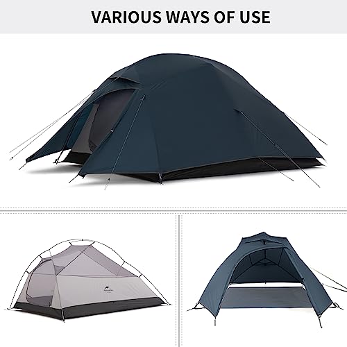 Camping Tent Waterproof Professional Tent Ultralight Trekking Tent 4 Seasons Tent 3 People Outdoor Camping Lightweight Ten...
