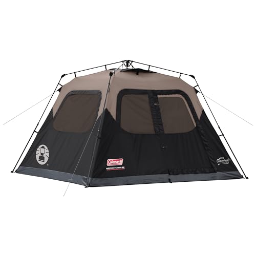 Coleman 4/6/8/10 Person Instant Camping Tent with 1-Minute Setup, Large Family Tent with Pre-Attached Poles, Air Vent, & C...