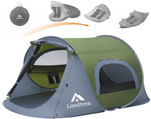 Pop Up Tents for Camping 1 Person 2 Person Waterproof Military Popup Tent Camping Easy Up Camping Tents Instant Tent
