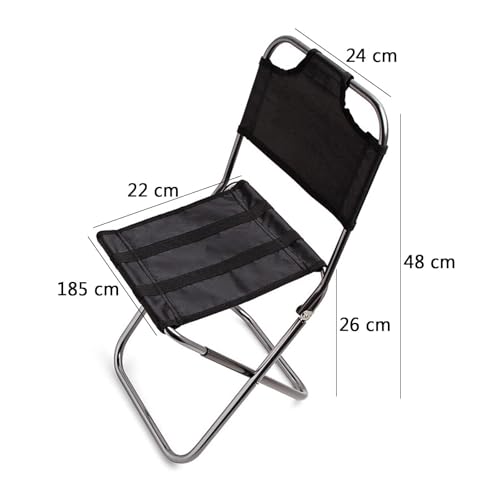 HVVRNEWF Protable Camping Beach Chair Stool Ultralight Folding Camping Chair Lightweight Backpacking Chair in Bag for Outd...