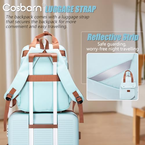 Cosbarn Travel Backpack with External USB Port, Durable Lightweight Backpack with One Laptop Compartment, Large backpack f...