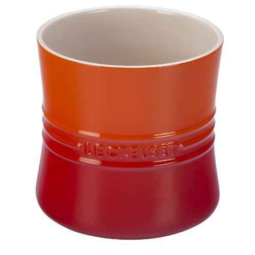 Le Creuset Stoneware Utensil Crock, 2.75 qt., Flame