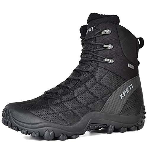 XPETI Men’s Crest Thermo High-Top Winter Hiking Boots Waterproof Insulated