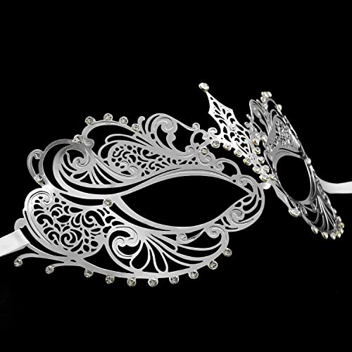 Coddsmz Laser Cut Metal Women's Masquerade Mask Venetian Party Mardi Gras Halloween Mask