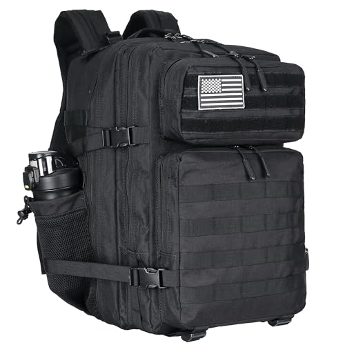 Lovelinks21 45L Tactical Assault Backpack 3 day assault pack with Molle Waterproof backpack Rucksack for Tactical Backpack...