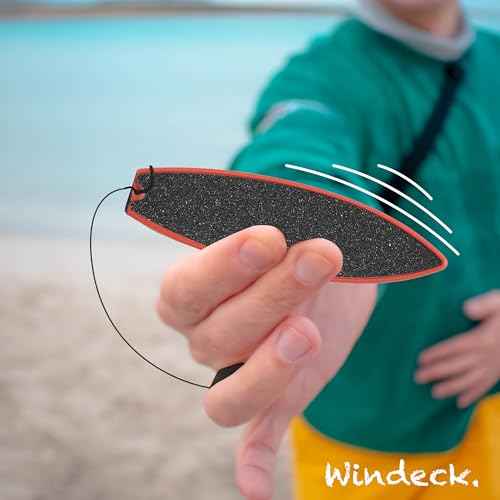 Finger Surfboard ? Red Shred Mini Finger Board Surf Toy for Kids & Skaters | Hand Surfboard with Grip Tape & Leash | Ride Wind from Car Window or Imagination | Fun Travel Gift for Surf Fans