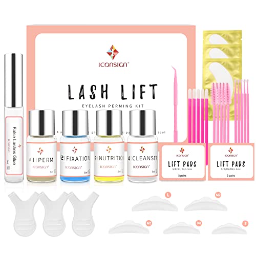 Lash Lift Kit, Eyelash Perm Kit, Professional Eyelash Curling Lash Extension Set, Glue Upgraded Version, Lash Extensions, ...