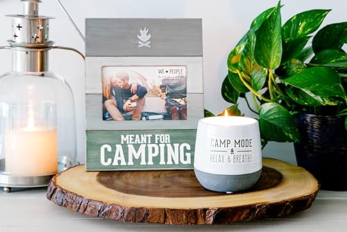 Pavilion Gift Company - Camp Mode - 11oz Wax Reveal Secret Surprise Message Single-Wick Jasmine Scented Candle Outdoorsy A...