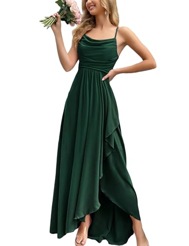 VOUIAO Women's 2026 Spring Formal Evening Gown Elegant Long Prom Dress Wedding Guest Party Cocktail Bridesmaid Maxi Dress