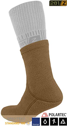 281Z Hiking Warm 6 inch Boot Liner Socks - Military Tactical Outdoor Sport - Polartec Fleece Winter Socks