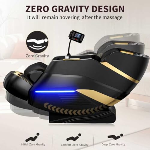 Massage Chair Full Body,Zero Gravity 3D SL-Track Shiatsu Massage Recliner Chair Built-in Heat System Airbag Massage with B...