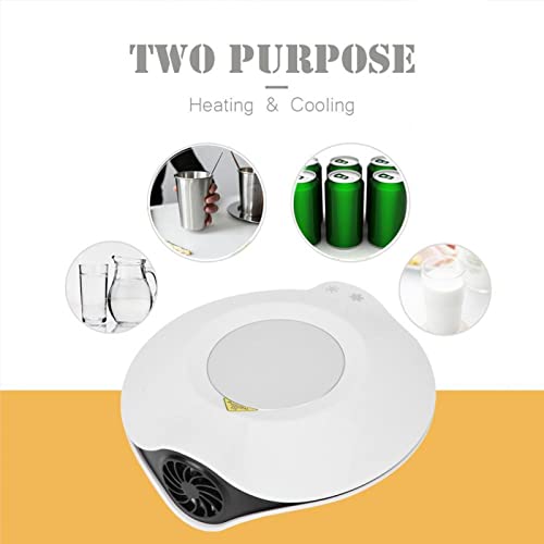 USB Cold and Hot Coasters, 2 in 1 Beverage Warmer and Drink Cooler, -3℃- 65 ℃ USB Heating and Cooling Mat Coffee Tea Bever...