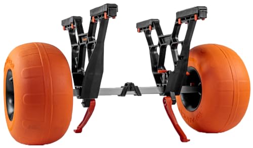 YakAttack Kayak Carts with Adjustable Frame & Wheel Options | All-Terrain, Sand & Solid Tire Variations | Durable Folding ...