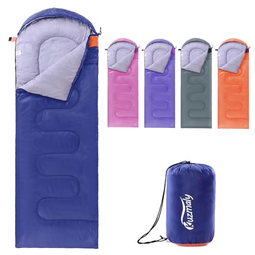 Camping Sleeping Bag 3 Seasons Lightweight &Waterproof with Compression Sack Camping Sleeping Bag Indoor & Outdoor for Adu...