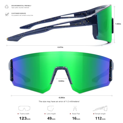 SEKKAF Youth Baseball Sunglasses for Boys Girls Age 6-12 Softball Cycling Sports Sunglasses for Kids Lightweight Frame