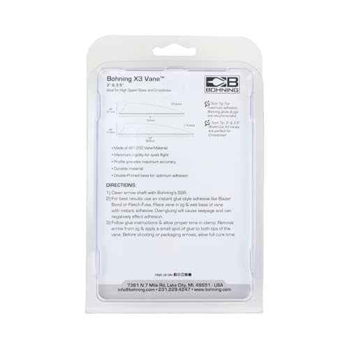 Bohning X3 Vane, 3.5"
