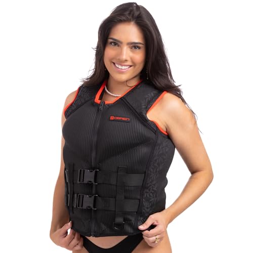 O'Brien Women's Recon US Coast Guard Approved Level 70 Buoyancy for Waterskiing, Wakeboarding, Surfing and Boating