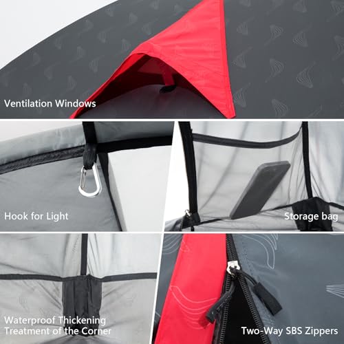 BISINNA Lightweight 3 Season Camping Tent for 2/2.5/3 Person, Waterproof UPF40+ Backpacking Tent with Double Layer Ventila...