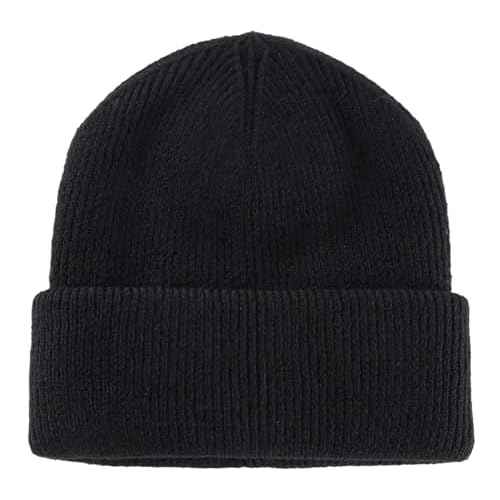 Connectyle Thick Cuffed Beanie for Men & Women Double Layer Knit Winter Hat Acrylic Watch Hat Warm Stocking Skull Cap