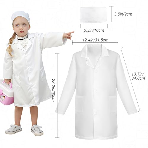 Phobby Durable Doctor Kit for Kids, 27 Pcs Deluxe Pretend Play Set Medical Toy with Real Stethoscope for Toddlers Boys Gir...
