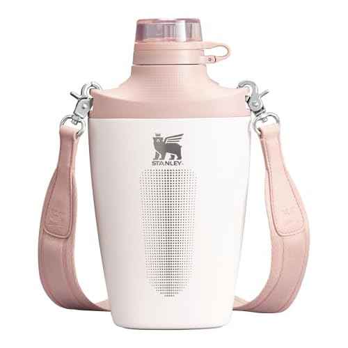 Stanley Cross Bottle 23 oz | Travel Water Bottle with Jacquard Strap | Leakproof Tritan Lid with Removable Straw | Insulated Stainless Steel | BPA-Free | Rose Quartz