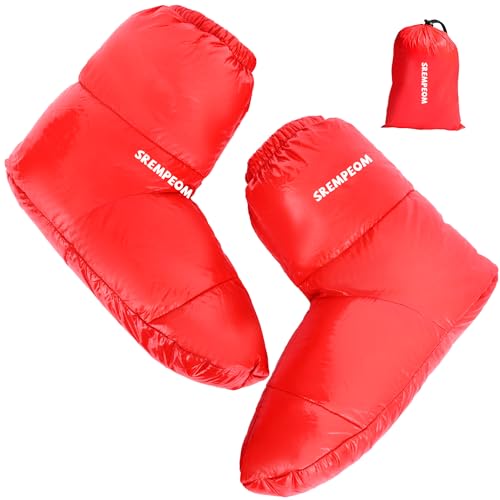 [Upgraded] Ultralight Winter Camping Booties Warm Socks Sleeping Sock for Men & Women,Water-Resistant Warm Soft Cozy for C...