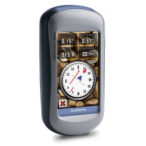 Garmin Oregon 400T 3-Inch Touchscreen Handheld GPS Unit with Preloaded Topographic Maps