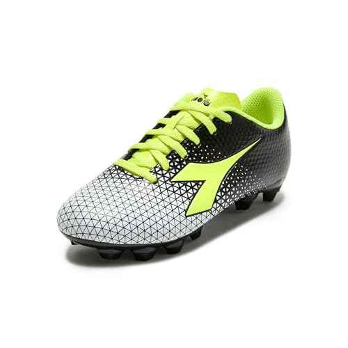 Diadora Cattura Youth Firm Ground Soccer Cleats, Little/Big Kid Sizing, Perfected for Natural and Artificial Playing Surfaces