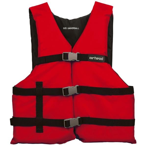 Airhead General All Purpose Life Jacket, US Coast Guard Approved Type III Life Vest, Perfect for Boating and Personal Wate...