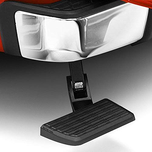 AMP Research 75306-01A BedStep Rear Bumper Access Black Not Compatible w/Dual Exhaust