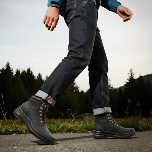 ANJOUFEMME Men's Winter Hiking Boots, Lightweight Ankle Support & Slip-Resistant, Comfortable Trail Shoes for Outdoor Trek...
