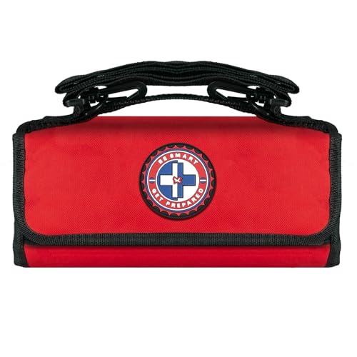Be Smart Get Prepared 73-Piece Coach’s and Team Sports First Aid Kit in Roll up Bag: Clean, Treat, Protect Cuts, Scrapes. ...