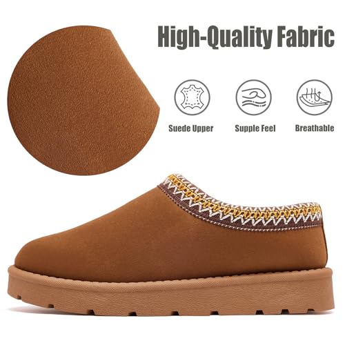 Lurnyet Women's Slippers Platform Mini Boots Anti-Slip Short Ankle Boot Faux Fur Sneakers Winter Cozy Warm House Shoes Ind...