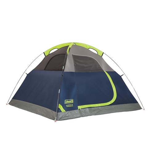 Coleman Sundome Camping Tent with Rainfly, 2/3/4/6 Person Tent Sets Up in 10 Mins, Weatherproof Shelter for Camping, Festi...