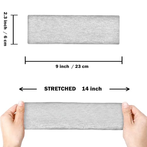 IVARYSS Workout Headbands for Women Non Slip, Premium Stretchy Soft Fabric Head Bands for Women's Hair, Wear for Yoga, Run...