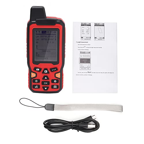 Handheld GPS Area Meter with 2.4 Inch LCD Display Real Time Land Measurement Tool for Surveying Farm Land Lawn Garden and ...
