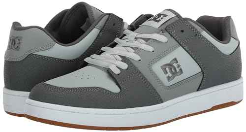 DC Men's Manteca 4 Casual Skate Shoe, Grey/Gum, 8