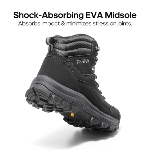 NORTIV 8 Women's Hiking Boots Waterproof Trekking Camping Trail Backpacking Boots for Outdoor
