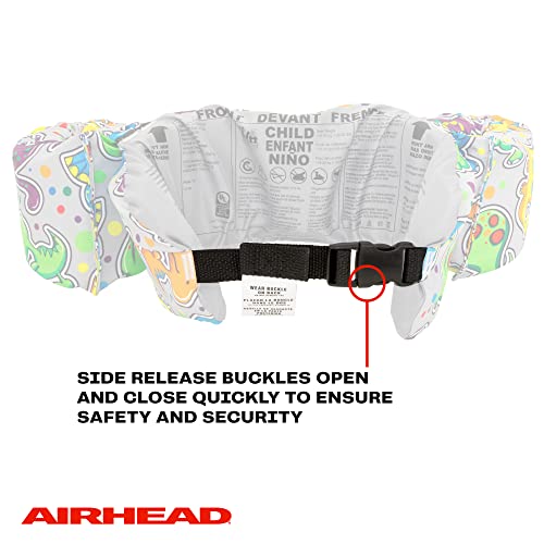 AIRHEAD Water Otter Premium Life Jacket, Flotation Devices for Kids, Dino