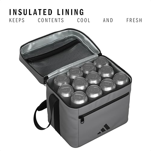 adidas Cooler for Drinks, Cans & Food – Soft Insulated Portable Bag